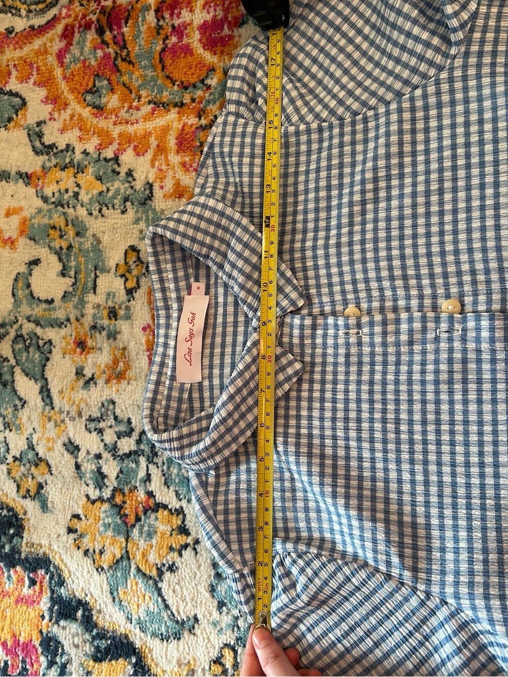 Lisa Says Gah Blue Gingham Set - Picture 11 of 12